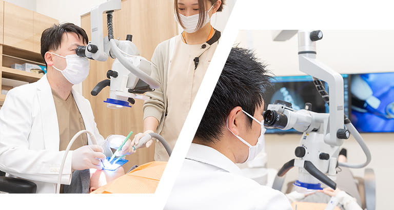 精密根管治療の治療風景04